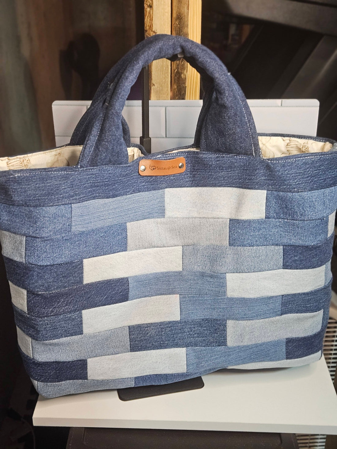 Denim Hand Made Tote Bag